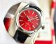 41.5mm Red Dial Black Leather Strap Replica Omega Seamaster 8900 Aqua Teera 150M Watch (4)_th.jpg